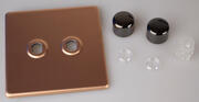 Varilight Matrix - Dimmer Plate Kits - Copper - Screwless product image 2