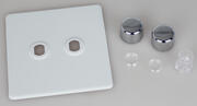 Varilight - Dimmer Plat Kits - Screwless Primed - Chrome product image 2