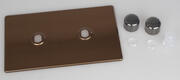 Varilight Matrix - Dimmer Plate Kits - Bronze - Screwless product image 6