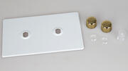 Varilight - Dimmer Plat Kits - Screwless Primed - Brass product image 6