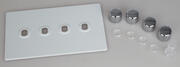 Varilight - Dimmer Plat Kits - Screwless Primed - Chrome product image 4