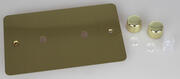 Varilight - Ultraflat Brushed Brass - Dimmer Plate Kits product image 4