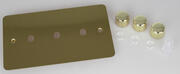 Varilight - Ultraflat Brushed Brass - Dimmer Plate Kits product image 5