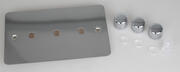 Varilight - Ultraflat Polished Chrome - Dimmer Plate Kits product image 5