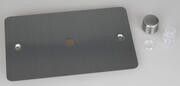 Varilight - Ultraflat Brushed Steel - Dimmer Plate Kits product image 2