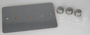 Varilight - Ultraflat Brushed Steel - Dimmer Plate Kits product image 5