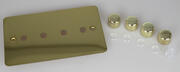 Varilight - Ultraflat Brass - Dimmer Plate Kits product image 6