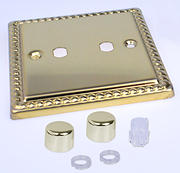 Varilight Matrix Dimmer Plate Kits - Georgian Brass product image 2