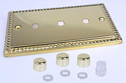 Varilight Matrix Dimmer Plate Kits - Georgian Brass product image 3
