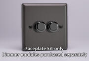 Graphite - Varilight Matrix Dimmer Plate Kits product image 2