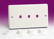 Varilight Matrix Dimmer Plate Kits - White product image 3