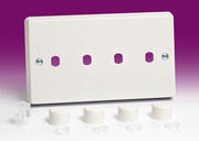 Varilight Matrix Dimmer Plate Kits - White product image 4