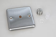 Varilight Matrix - Dimmer Plate Kits - Matt Chrome product image