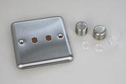 Varilight Matrix - Dimmer Plate Kits - Matt Chrome product image 2