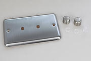 Varilight Matrix - Dimmer Plate Kits - Matt Chrome product image 6
