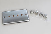 Varilight Matrix - Dimmer Plate Kits - Matt Chrome product image 4