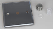 Varilight - Brushed Stainless Steel - Dimmer Plate Kits product image