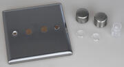 Varilight - Brushed Stainless Steel - Dimmer Plate Kits product image 3