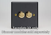 Vogue - Matt Black - Dimmer Plate Kit product image 2