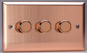 Varilight Matrix - Dimmer Plate Kits - Brushed Copper product image 5