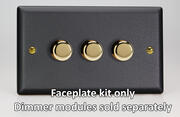 Vogue - Matt Black - Dimmer Plate Kit product image 6