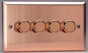 Varilight Matrix - Dimmer Plate Kits - Brushed Copper product image 6
