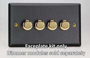 Vogue - Matt Black - Dimmer Plate Kit product image 3