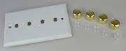 Vogue - Matt White Dimmer Plate Kits product image 3