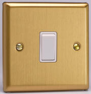 Varilight - Light Switches - Classic Brushed Brass - White product image