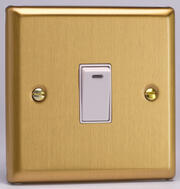 Varilight - Switches - Classic Brushed Brass - White product image