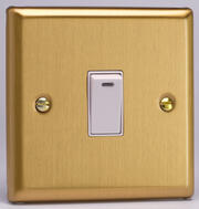 Varilight - Switches - Classic Brushed Brass - White product image