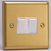 Varilight - Light Switches - Classic Brushed Brass - White product image 2