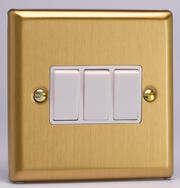 Varilight - Light Switches - Classic Brushed Brass - White product image 3