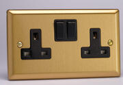 Varilight - Classic Brushed Brass - Black - Sockets product image 2