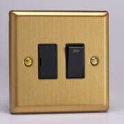 Varilight - Fused Spurs / Connection Units - Classic Brushed Brass - Black product image 2