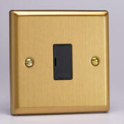 Varilight - Fused Spurs / Connection Units - Classic Brushed Brass - Black product image 3