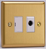 Varilight - Fused Spurs / Connection Units - Classic Brushed Brass - White product image 4