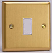 Varilight - Fused Spurs / Connection Units - Classic Brushed Brass - White product image 3
