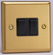 Varilight - Light Switches - Classic Brushed Brass - Black product image 7