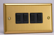 Varilight - Light Switches - Classic Brushed Brass - Black product image 5