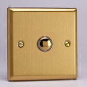 Varilight - Push to Make Switches - Classic Brushed Brass product image