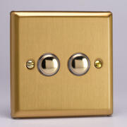 Varilight - Push to Make Switches - Classic Brushed Brass product image 2