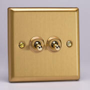 Varilight - Toggle Light Switches - Classic Brushed Brass product image 2