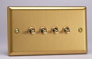 Varilight - Toggle Light Switches - Classic Brushed Brass product image 4