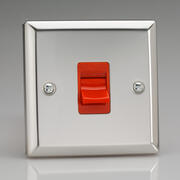 Mirror Chrome - Cooker and 45Amp Switches with White Inserts product image 2