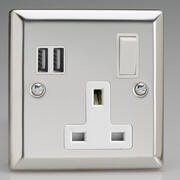 Mirror Chrome - Sockets with 2 x USB product image 4
