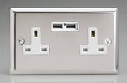 Mirror Chrome - Sockets with 2 x USB product image 3