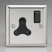 Mirror Chrome - Round Pin Sockets - Black Inserts product image 3