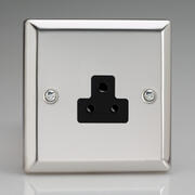 Mirror Chrome - Round Pin Sockets - Black Inserts product image