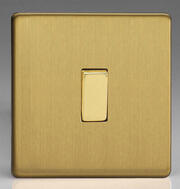 Varilight - Brushed Brass - Screwless - Light Switches product image